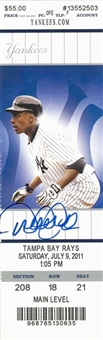 Derek Jeter Signed New York Yankees Full Ticket From 7/9/2011 - 3,000th Hit Game (Steiner)